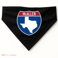 Mcallen Texas Tx Interstate Highway Vacation Souvenir Great Gift USA-Made Doggie Bandana thumb 0
