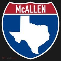 Mcallen Texas Tx Interstate Highway Vacation Souvenir Great Gift USA-Made Doggie Bandana thumb 2