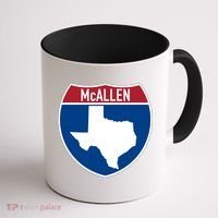 Mcallen Texas Tx Interstate Highway Vacation Souvenir Great Gift Coffee Mug thumb 1