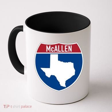 Mcallen Texas Tx Interstate Highway Vacation Souvenir Great Gift Coffee Mug