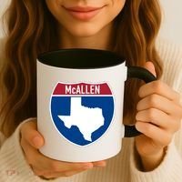 Mcallen Texas Tx Interstate Highway Vacation Souvenir Great Gift Coffee Mug thumb 3
