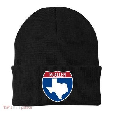 Mcallen Texas Tx Interstate Highway Vacation Souvenir Great Gift Beanie
