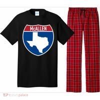 Mcallen Texas Tx Interstate Highway Vacation Souvenir Great Gift Pajama Set thumb 0
