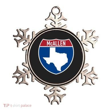 Mcallen Texas Tx Interstate Highway Vacation Souvenir Great Gift Ornament