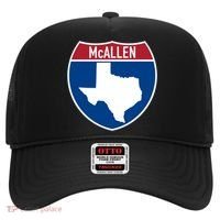 Mcallen Texas Tx Interstate Highway Vacation Souvenir Great Gift Hat thumb 0
