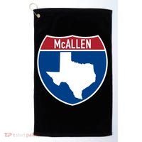 Mcallen Texas Tx Interstate Highway Vacation Souvenir Great Gift Golf Towel thumb 0