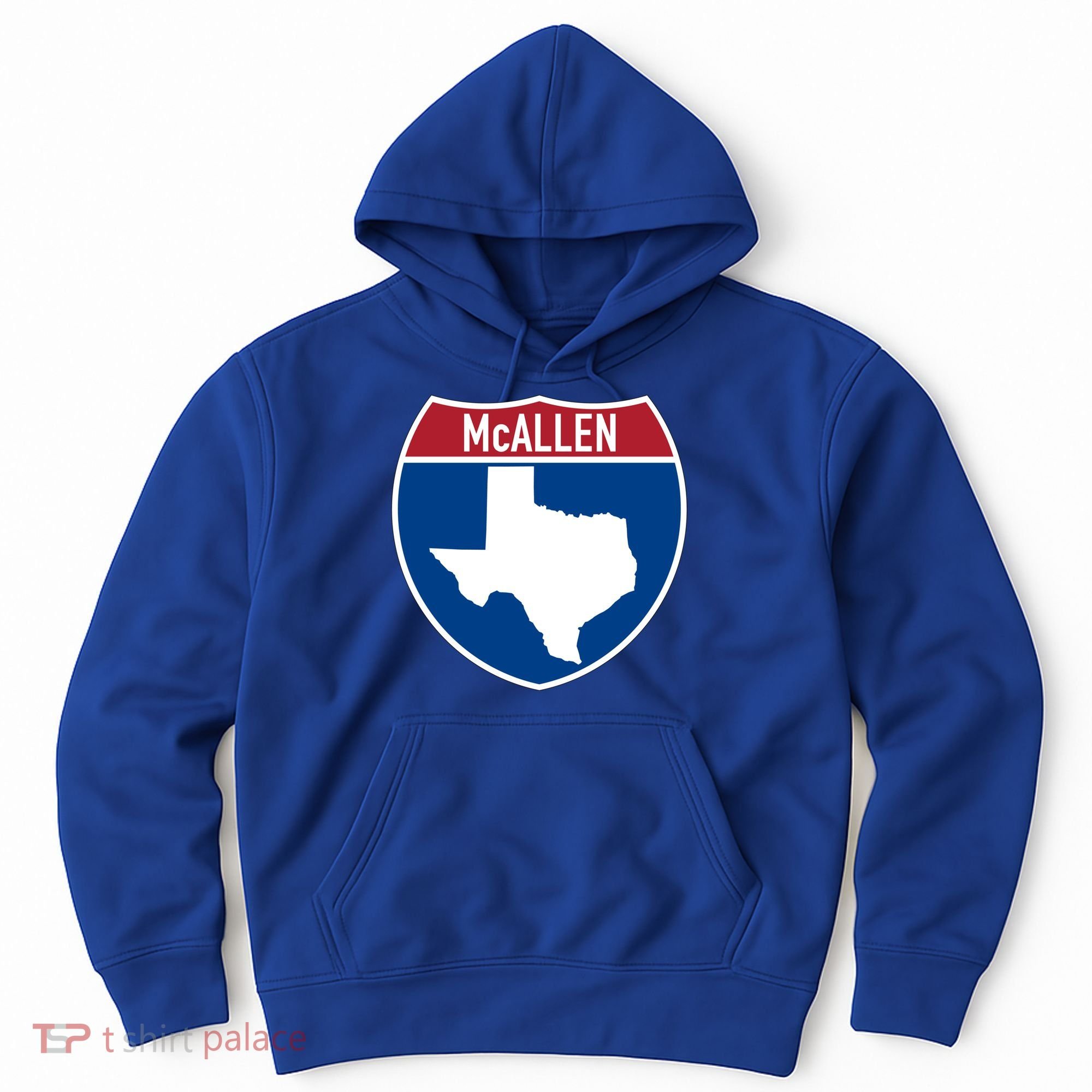 Mcallen Texas Tx Interstate Highway Vacation Souvenir Great Gift Hoodie
