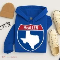 Mcallen Texas Tx Interstate Highway Vacation Souvenir Great Gift Hoodie thumb 4
