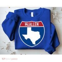 Mcallen Texas Tx Interstate Highway Vacation Souvenir Great Gift Sweatshirt thumb 2