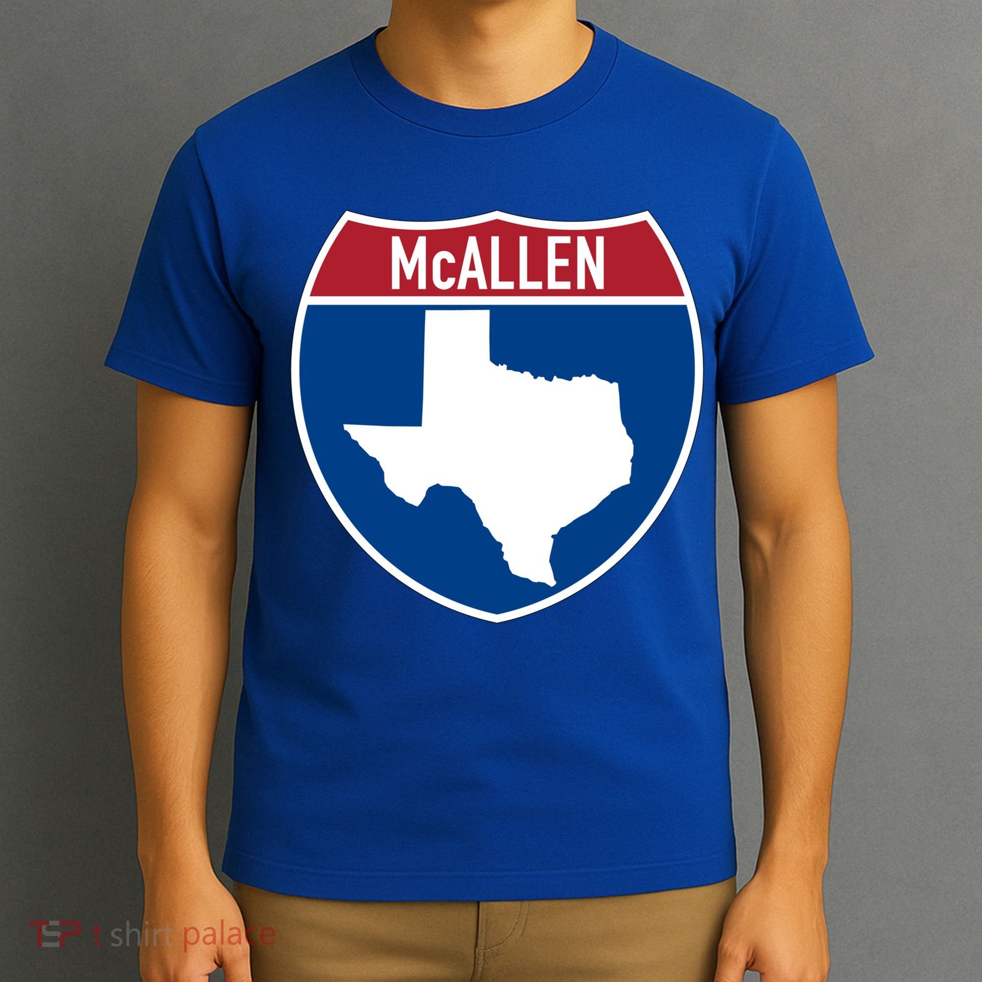Mcallen Texas Tx Interstate Highway Vacation Souvenir Great Gift T-Shirt