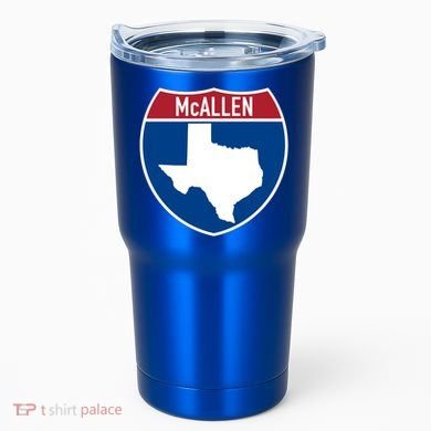 Mcallen Texas Tx Interstate Highway Vacation Souvenir Great Gift Tumbler