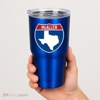 Mcallen Texas Tx Interstate Highway Vacation Souvenir Great Gift Tumbler thumb 2