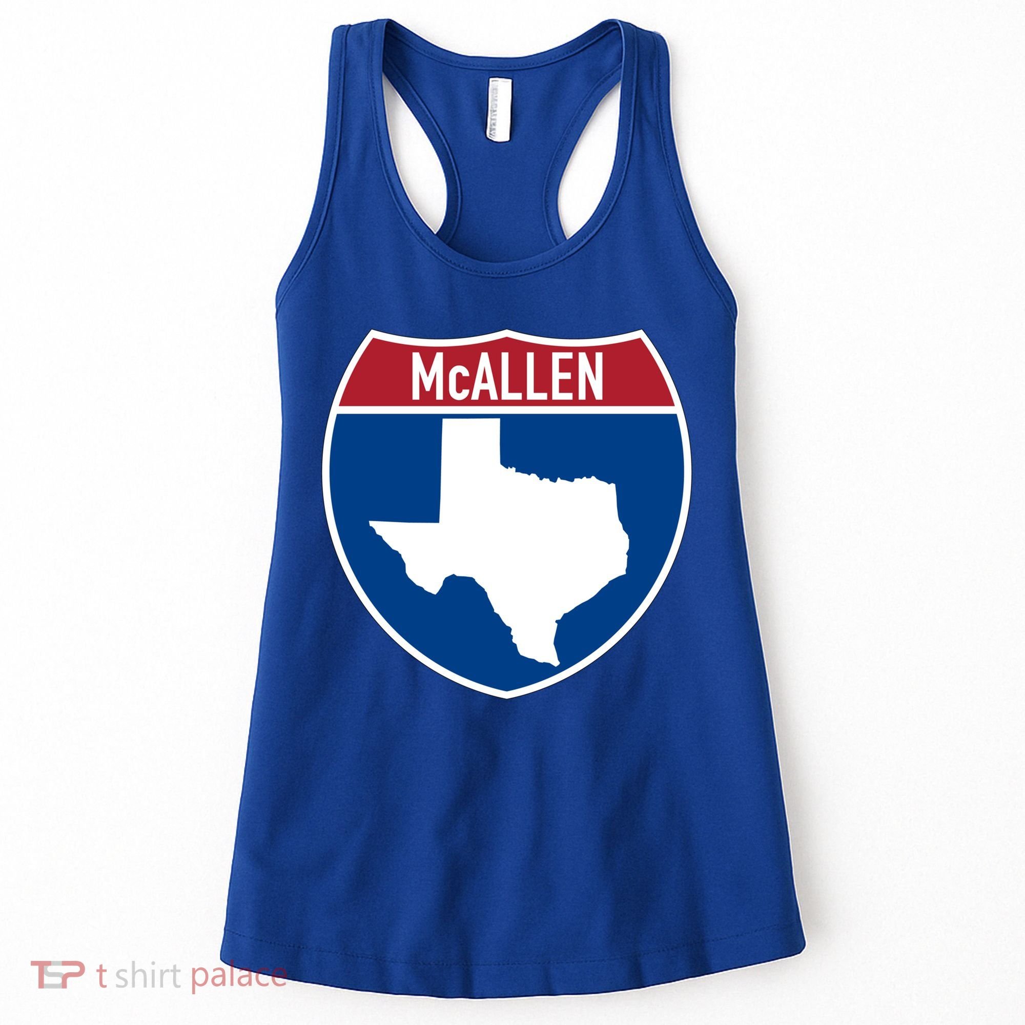 Mcallen Texas Tx Interstate Highway Vacation Souvenir Great Gift Women's Tank Top