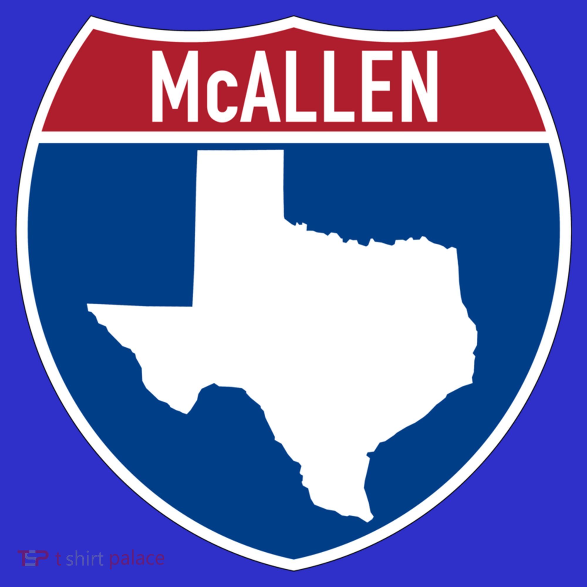 Mcallen Texas Tx Interstate Highway Vacation Souvenir Great Gift Visor