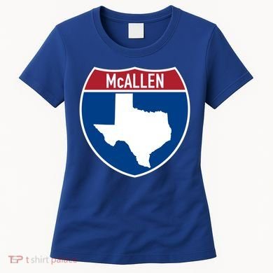 Mcallen Texas Tx Interstate Highway Vacation Souvenir Great Gift Women's T-Shirt