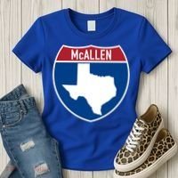 Mcallen Texas Tx Interstate Highway Vacation Souvenir Great Gift Women's T-Shirt thumb 3
