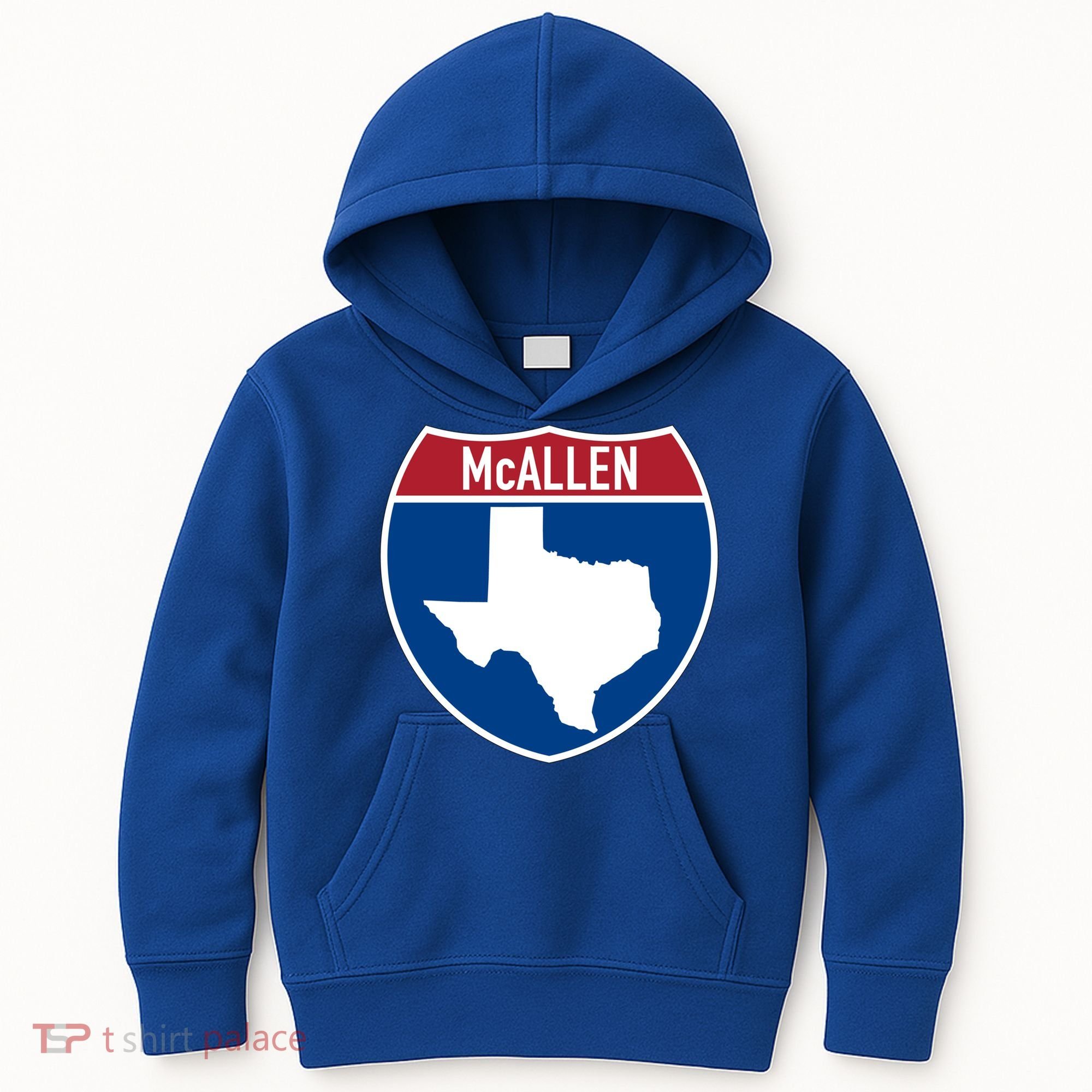 Mcallen Texas Tx Interstate Highway Vacation Souvenir Great Gift Kids Hoodie