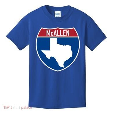 Mcallen Texas Tx Interstate Highway Vacation Souvenir Great Gift Kids T-Shirt