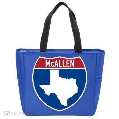 Mcallen Texas Tx Interstate Highway Vacation Souvenir Great Gift Tote Bag