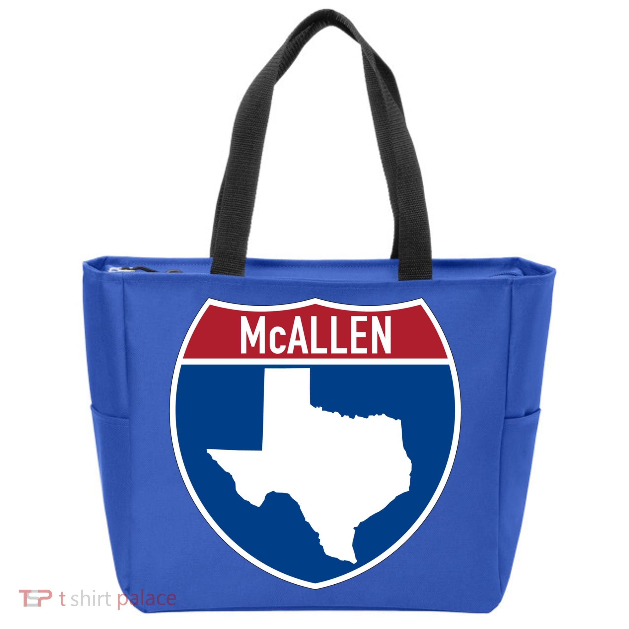 Mcallen Texas Tx Interstate Highway Vacation Souvenir Great Gift Tote Bag