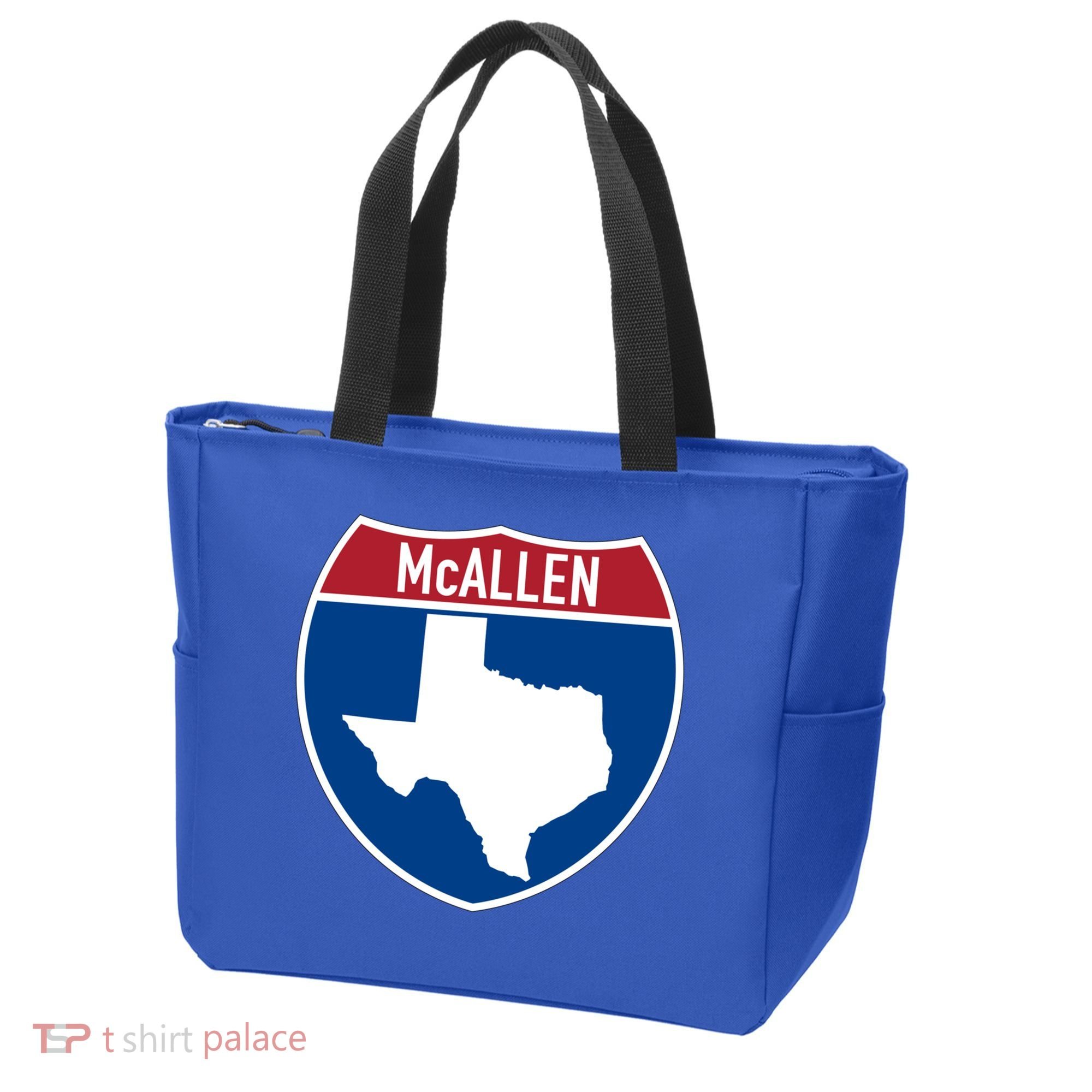 Mcallen Texas Tx Interstate Highway Vacation Souvenir Great Gift Tote Bag