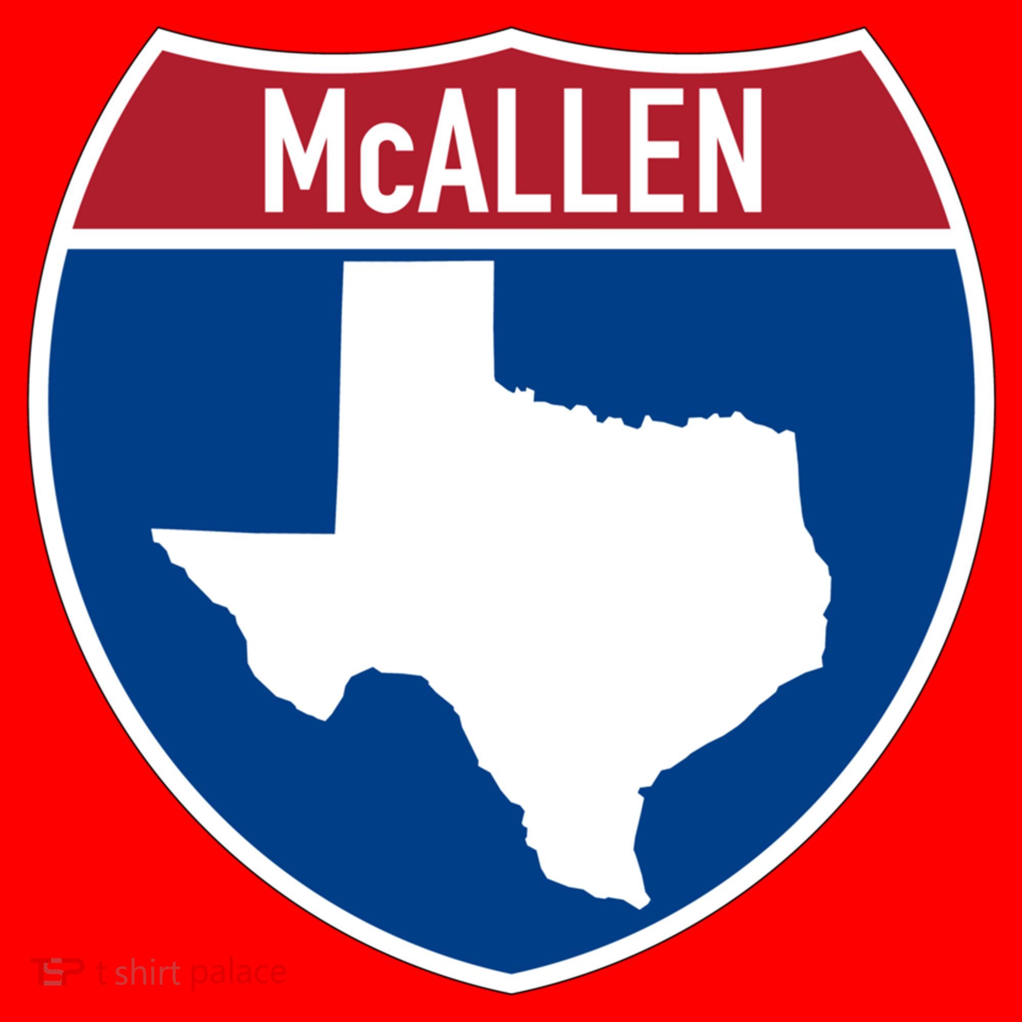 Mcallen Texas Tx Interstate Highway Vacation Souvenir Great Gift Santa Hat