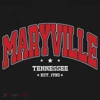 Maryville Tennessee Tn Souvenir College Style Red Throwback Apron thumb 3
