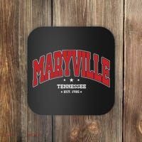 Maryville Tennessee Tn Souvenir College Style Red Throwback Coaster thumb 0