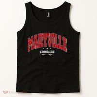 Maryville Tennessee Tn Souvenir College Style Red Throwback Tank Top thumb 2