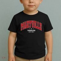 Maryville Tennessee Tn Souvenir College Style Red Throwback Toddler T-Shirt thumb 2