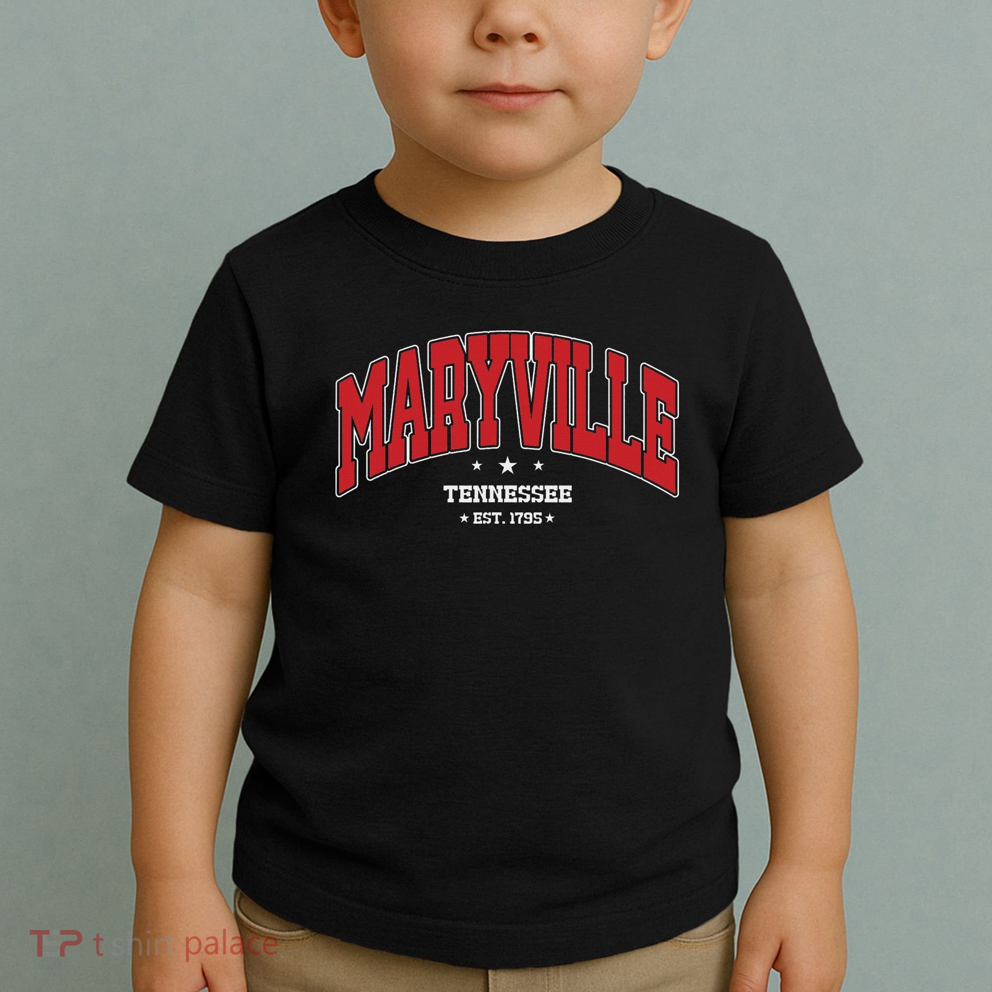 Maryville Tennessee Tn Souvenir College Style Red Throwback Toddler T-Shirt