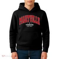 Maryville Tennessee Tn Souvenir College Style Red Throwback Kids Hoodie thumb 4