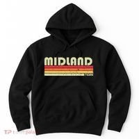 Midland Tx Texas Funny City Home Roots Gift Retro 70s 80s Hoodie thumb 0