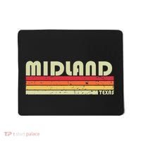 Midland Tx Texas Funny City Home Roots Gift Retro 70s 80s Mousepad thumb 0