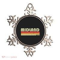 Midland Tx Texas Funny City Home Roots Gift Retro 70s 80s Ornament thumb 0