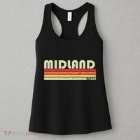 Midland Tx Texas Funny City Home Roots Gift Retro 70s 80s Women's Tank Top thumb 3