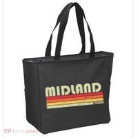 Midland Tx Texas Funny City Home Roots Gift Retro 70s 80s Tote Bag thumb 2