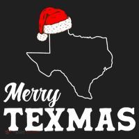 Merry Texmas Texas State Christmas Light Outline Santa Hat Golf Towel thumb 3
