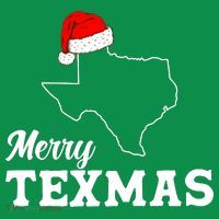 Merry Texmas Texas State Christmas Light Outline Santa Hat Baby Bodysuit thumb 2