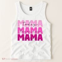 Mama Today Tomorrow And Always Cute Mother's Day Tank Top thumb 2