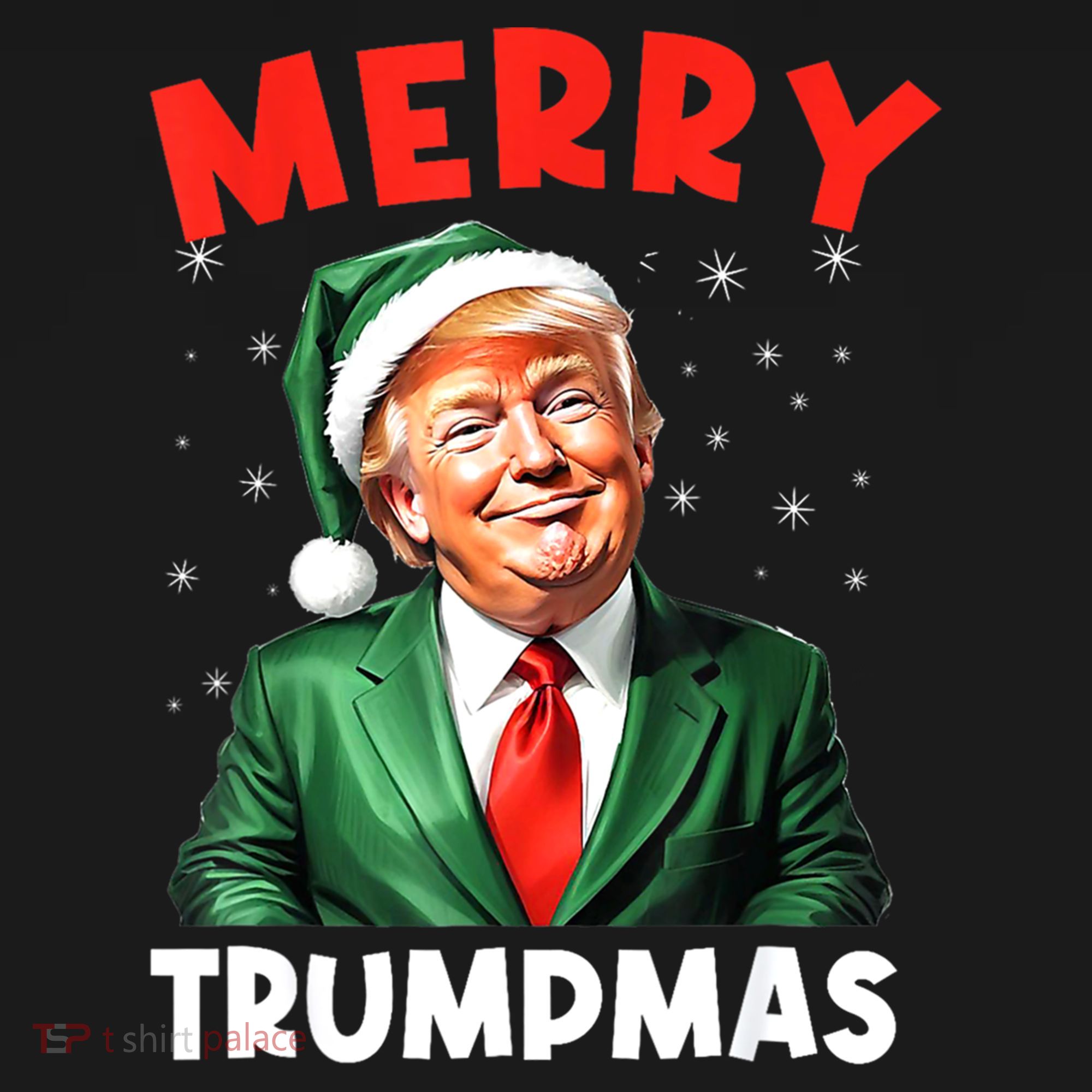 Merry Trumpmas Trump Christmas Santa Hat Gift Women's Hoodie