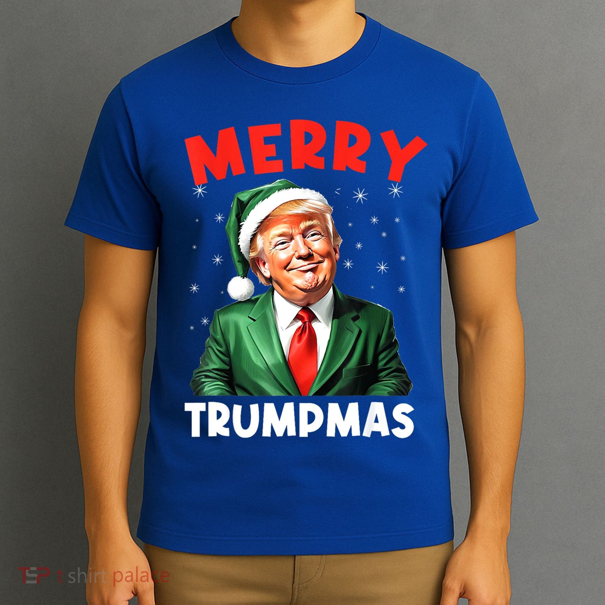Merry Trumpmas Trump Christmas Santa Hat Gift T-Shirt
