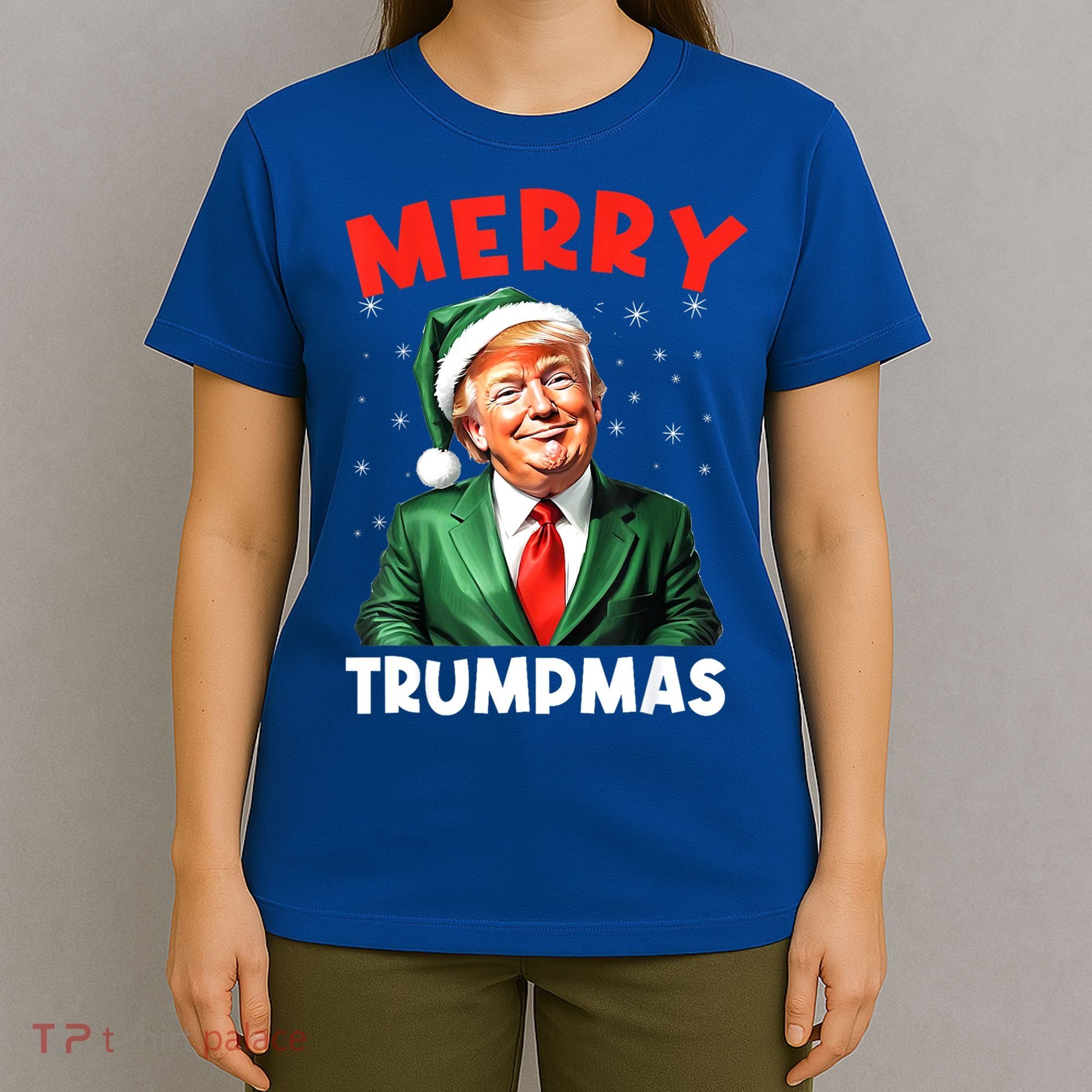 Merry Trumpmas Trump Christmas Santa Hat Gift T-Shirt