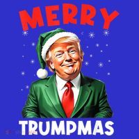 Merry Trumpmas Trump Christmas Santa Hat Gift Baby Bodysuit thumb 2