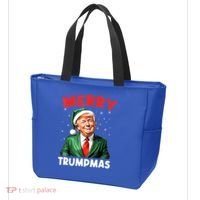 Merry Trumpmas Trump Christmas Santa Hat Gift Tote Bag thumb 3