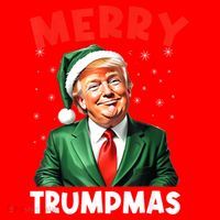 Merry Trumpmas Trump Christmas Santa Hat Gift Santa Hat thumb 1
