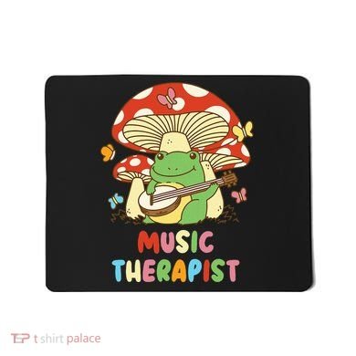 Music Therapist Therapy Design Cottage Core Mousepad