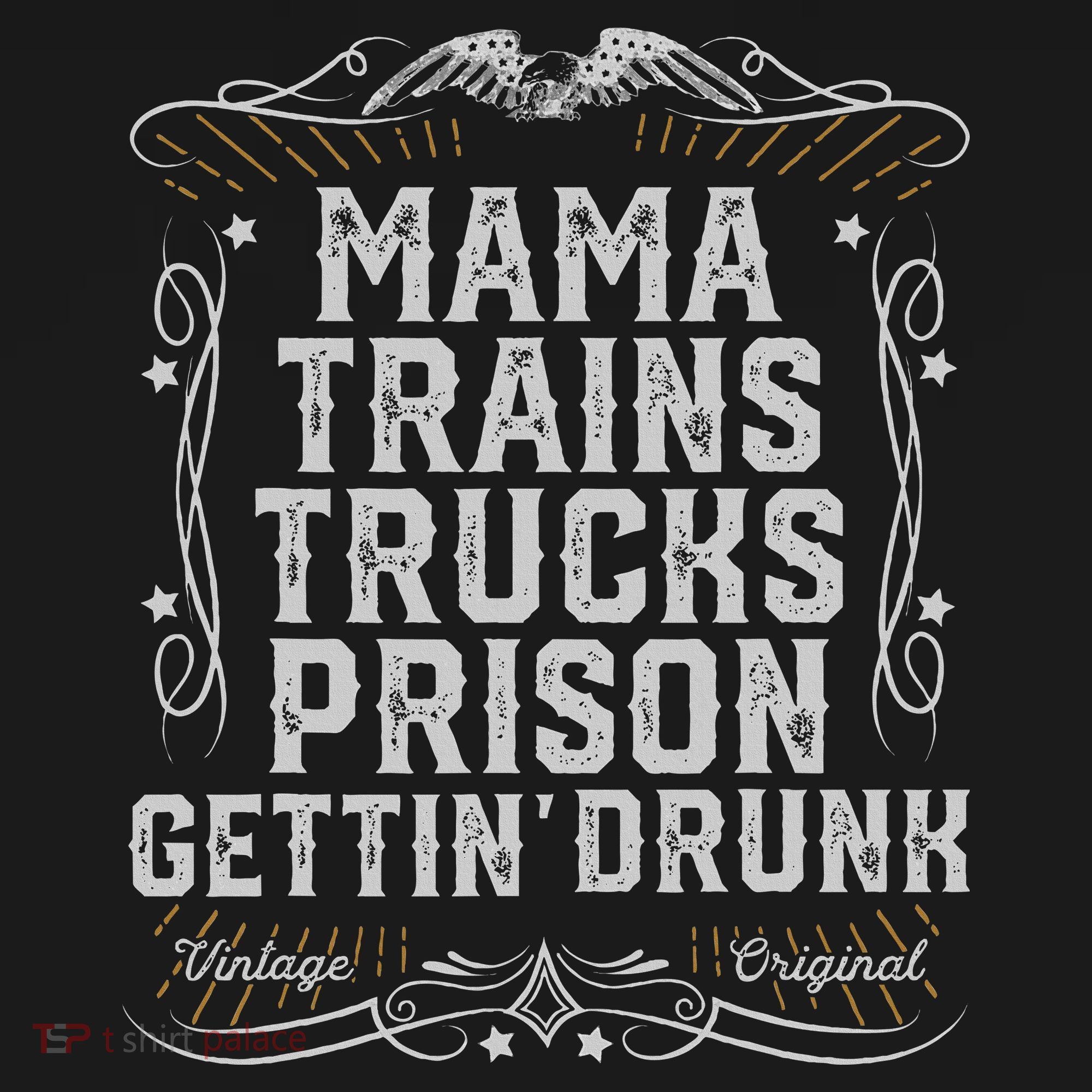 Mama Trains Trucks Prison Gettin Drunk Country Music Gift Toddler T-Shirt