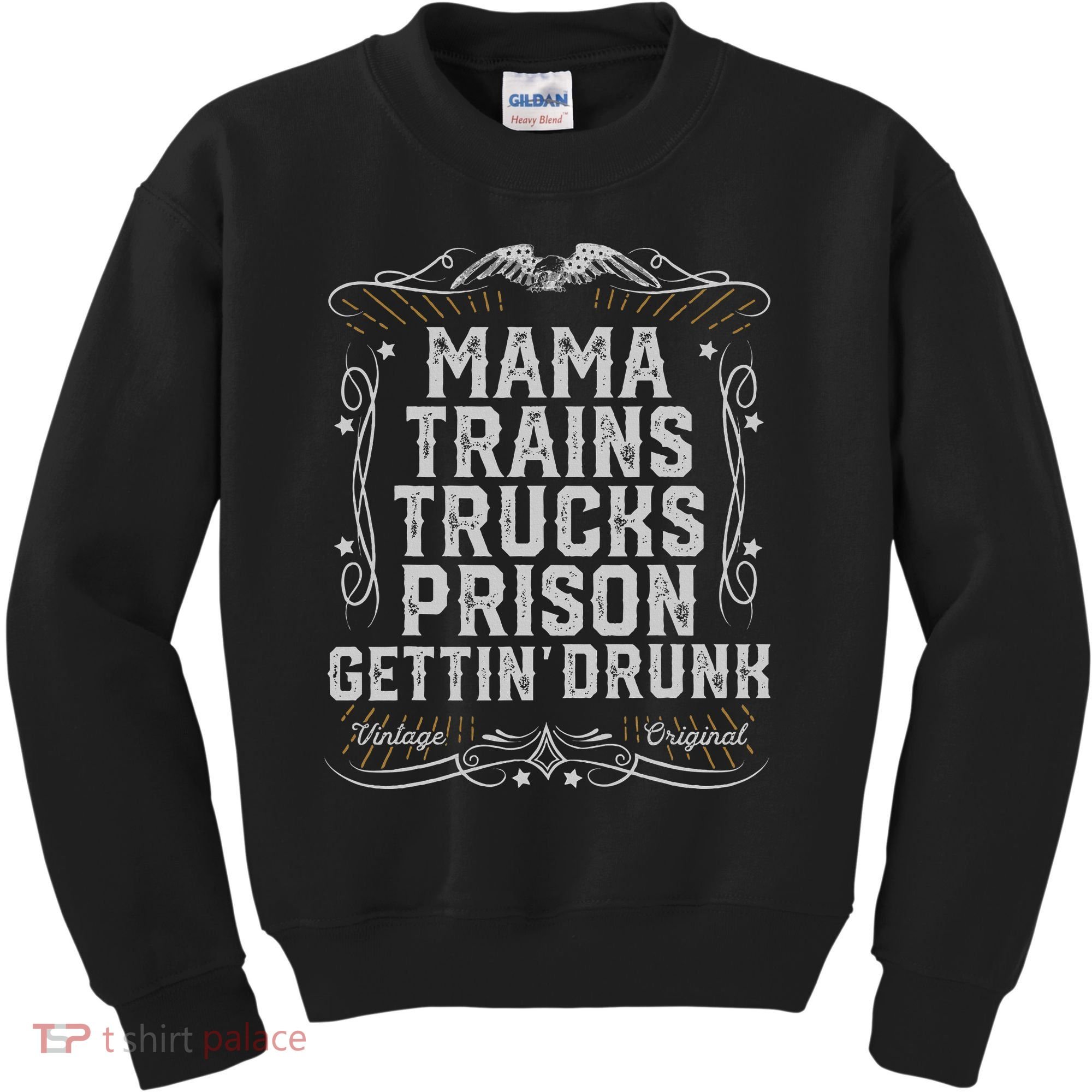 Mama Trains Trucks Prison Gettin Drunk Country Music Gift Kids Sweatshirt