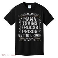 Mama Trains Trucks Prison Gettin Drunk Country Music Gift Kids T-Shirt thumb 0